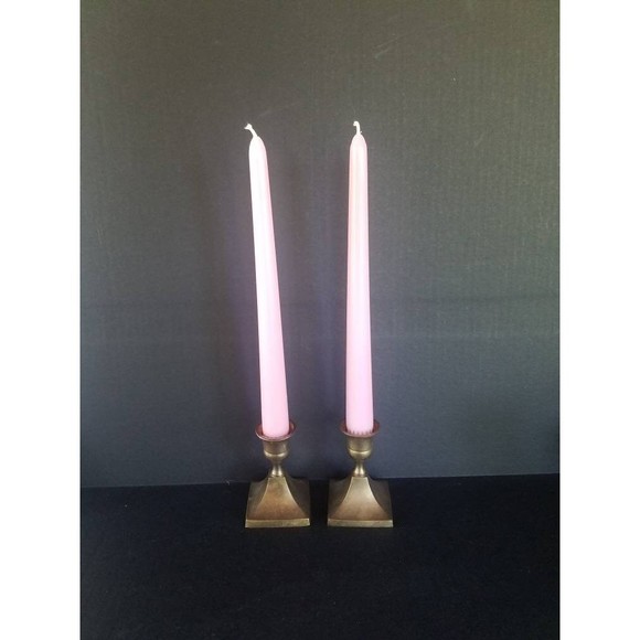 Brass Candlestick Holders - Picture 2 of 10